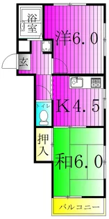 メゾンヤマリ【2階】の間取り