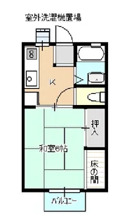 小舩ハイツ【2階】の間取り