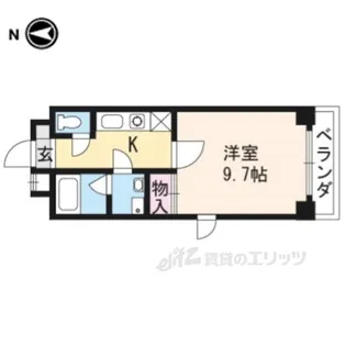 ヴァン・ウエスト【3階】の間取り