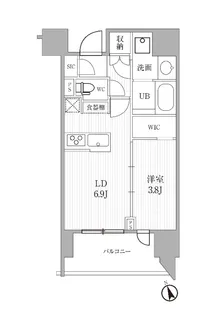東京都渋谷区代々木2【マンション】の間取り