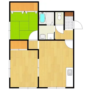 セザールフジイ【2階】の間取り