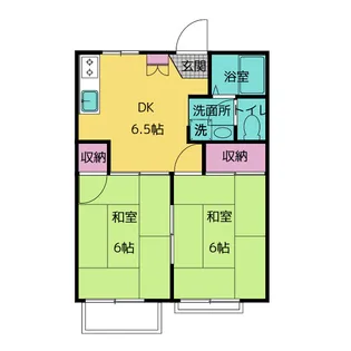 サンハイツ【2階】の間取り
