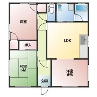 愛知県岡崎市美合西町字松下【一戸建】の間取り