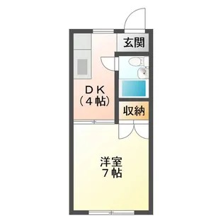 オランジュベール日永【2階】の間取り