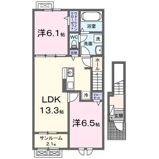 マーベラスコウベ【2階】の間取り