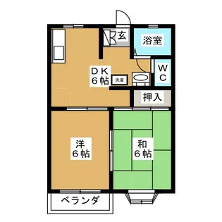 エルガーデンC【1階】の間取り
