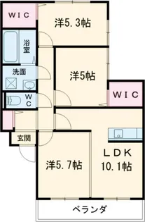 サニーコート田代【2階】の間取り