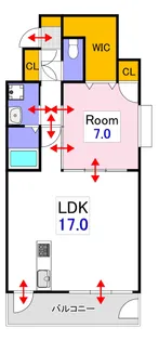 おぶりがーど今【3階】の間取り