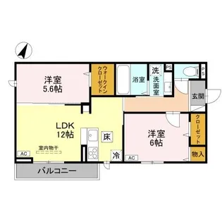 CLASSEUM 幸西 II【1階】の間取り