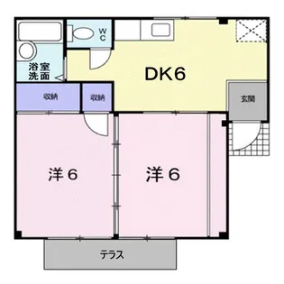 広島県福山市川口町1【アパート】の間取り