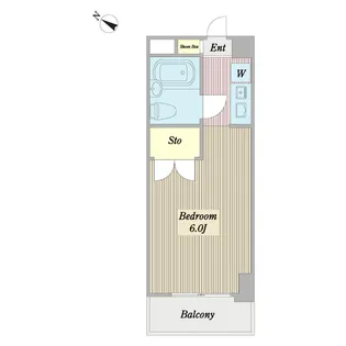 1Kの間取り画像