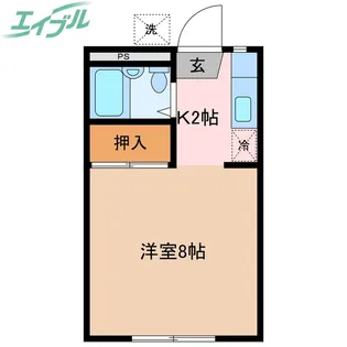 ベルエール新風神社【1階】の間取り