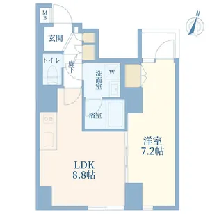 東京都渋谷区神山町【マンション】の間取り
