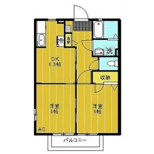 第7登陽コーポ【1】【2階】の間取り