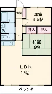 エクスクリエ桜橋【2階】の間取り