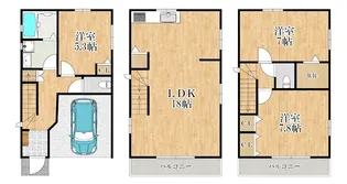 神奈川県横浜市鶴見区尻手2【一戸建】の間取り