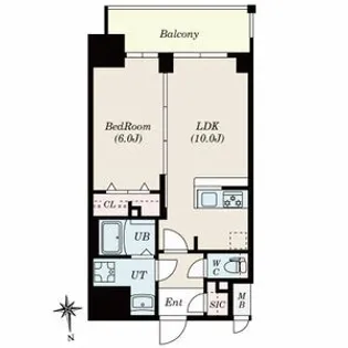 RICHED’OR古出来(旧S-RESIDENCE古出来一丁目)【8階】の間取り