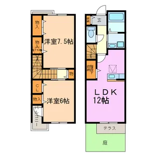 愛知県日進市折戸町高松【一戸建】の間取り