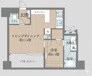 リビオ東京【10階】の間取り