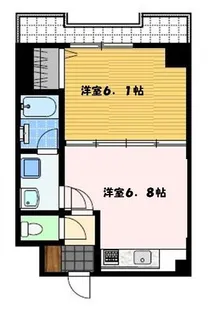 イ・メゾン麹屋【6階】の間取り