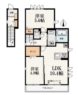 リベルテコート富士見台【2階】の間取り
