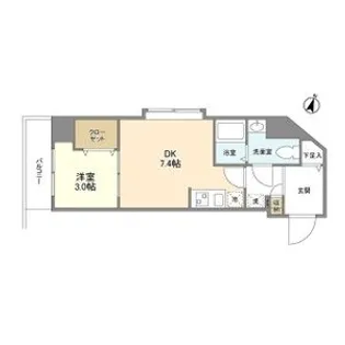 アルファコート西川口22【4階】の間取り