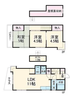 千葉県船橋市前原東5【一戸建】の間取り