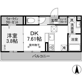 カサソレイユ【1階】の間取り