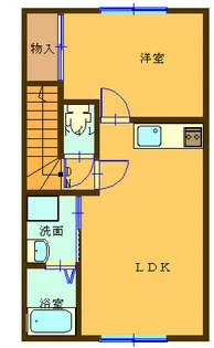プレーリー【2階】の間取り