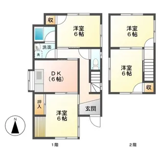 三重県鈴鹿市長太新町4【一戸建】の間取り