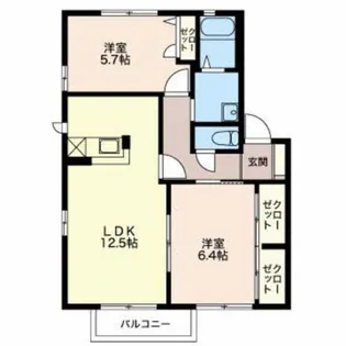 グリーンヒルズ【2階】の間取り