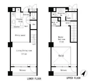 東京都港区南麻布1【マンション】の間取り
