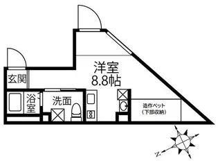 Elysion門前仲町(エリュシオン門前仲町)【1階】の間取り