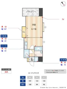 クロスステージ博多駅前【4階】の間取り