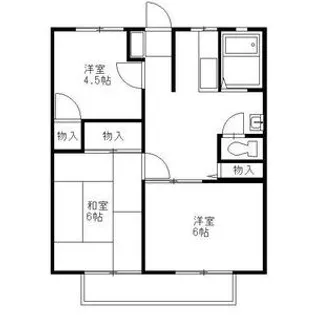 菊地ハイツ A棟【1階】の間取り