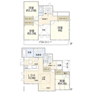 神奈川県川崎市麻生区金程4【一戸建】の間取り