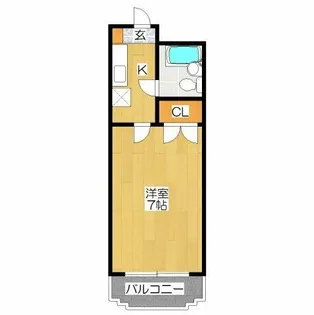 ジュネパレス津田沼第17【3階】の間取り