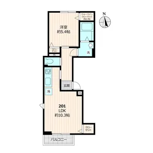 メゾン・ド・ベアII【2階】の間取り