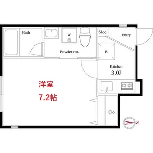東京都大田区西六郷2【アパート】の間取り
