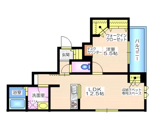 神奈川県藤沢市藤沢【マンション】の間取り
