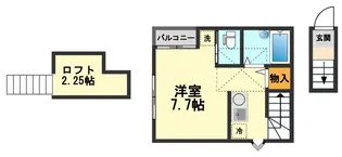 レスペデザ小岩【2階】の間取り