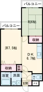 ルナポリス【3階】の間取り