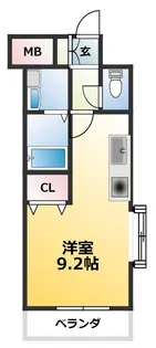 エクセレント上新17【6階】の間取り