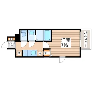 エルスタンザ上杉公園【7階】の間取り