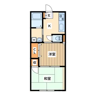 サウスウインド相模大野【3階】の間取り