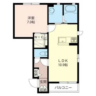 コクリコート B棟【1階】の間取り