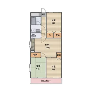 長野県長野市大字大豆島【マンション】の間取り