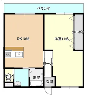 メゾンドセルリア【4階】の間取り