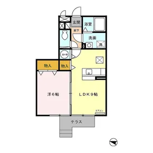 プレズント 101【1階】の間取り