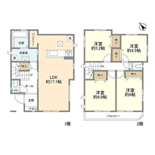 埼玉県さいたま市西区大字水判土【一戸建】の間取り